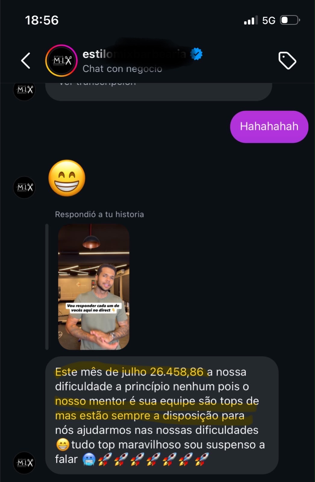 Depoimento real de dono de barbearia usando o Striva 10